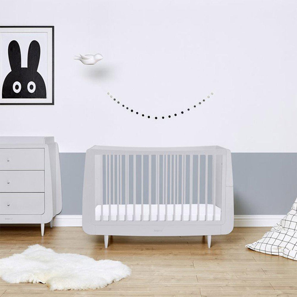 SnuzKot Skandi 2 Piece Nursery Furniture Set - Haze Grey-Nursery Sets- | Natural Baby Shower