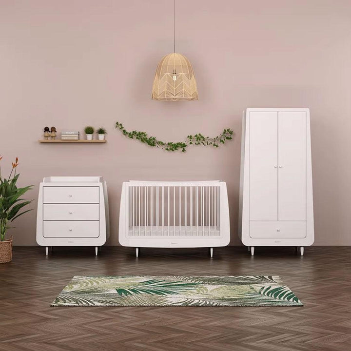 SnuzKot Skandi 3 Piece Nursery Furniture Set - White-Nursery Sets- | Natural Baby Shower