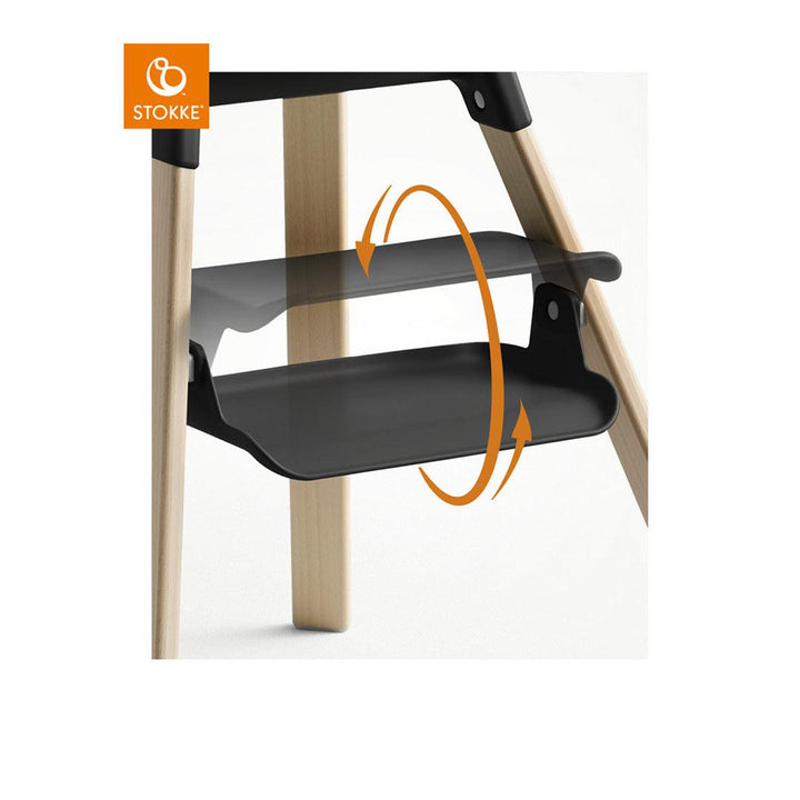 Stokke Clikk Highchair - Black/Natural-Highchairs- | Natural Baby Shower