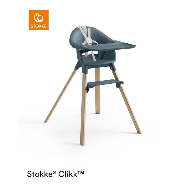 Stokke Clikk Highchair - Fjord Blue-Highchairs- | Natural Baby Shower