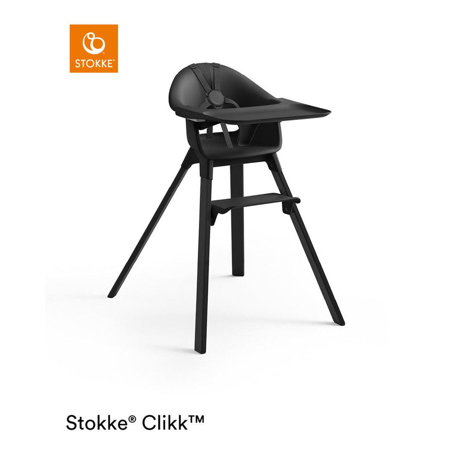 Stokke Clikk Highchair - Midnight Black-Highchairs- | Natural Baby Shower
