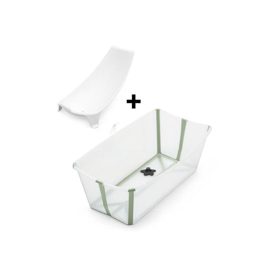 Stokke Flexi Bath Bundle - Transparent Green-Baths- | Natural Baby Shower