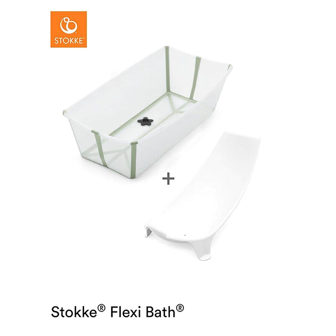 Stokke Flexi Bath Bundle - X-Large - Transparent Green-Baths- | Natural Baby Shower
