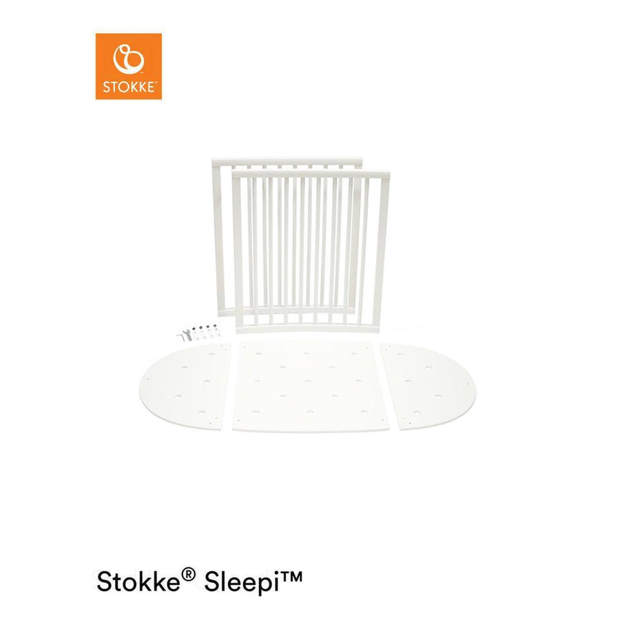 Stokke Sleepi V3 Bed Extension - White-Extension Kits- | Natural Baby Shower