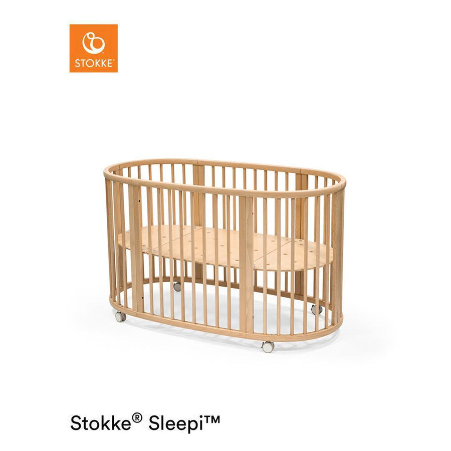 Stokke Sleepi V3 Bed - Natural-Cot Beds-No Mattress- | Natural Baby Shower