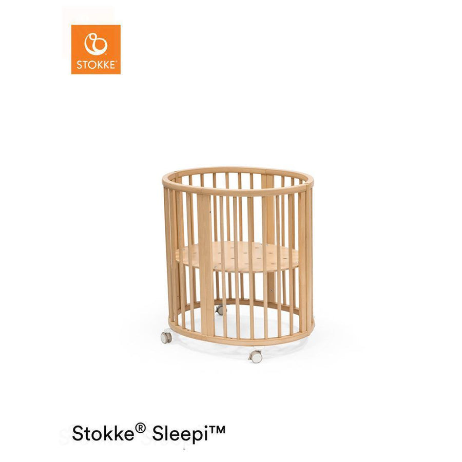 Stokke Sleepi V3 Mini Crib - Natural-Cribs-No Mattress- | Natural Baby Shower