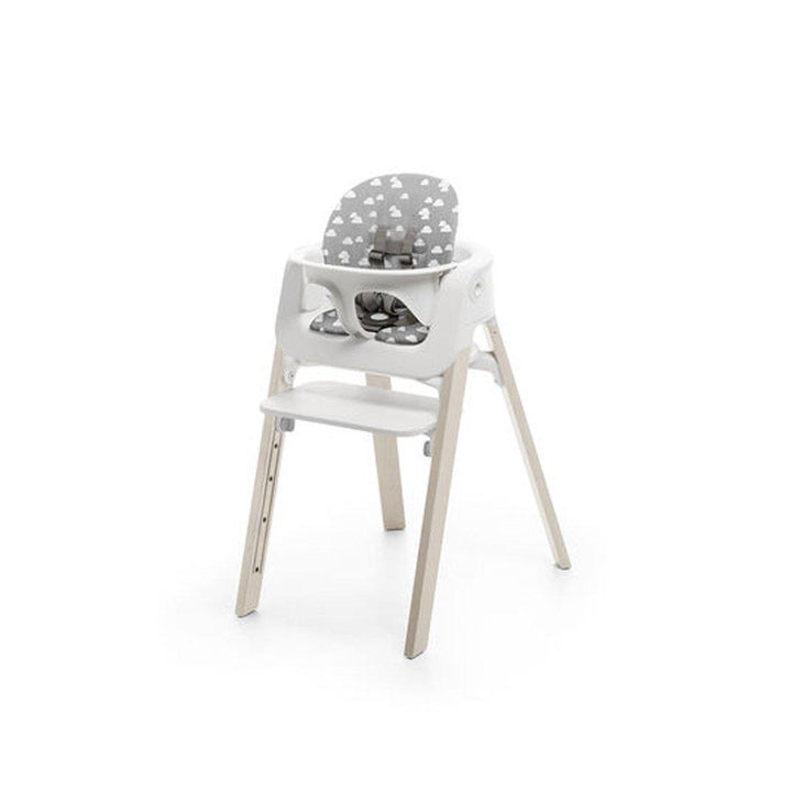 Stokke Steps Chair Baby Set Cushion - Grey Clouds-Highchair Accessories- | Natural Baby Shower