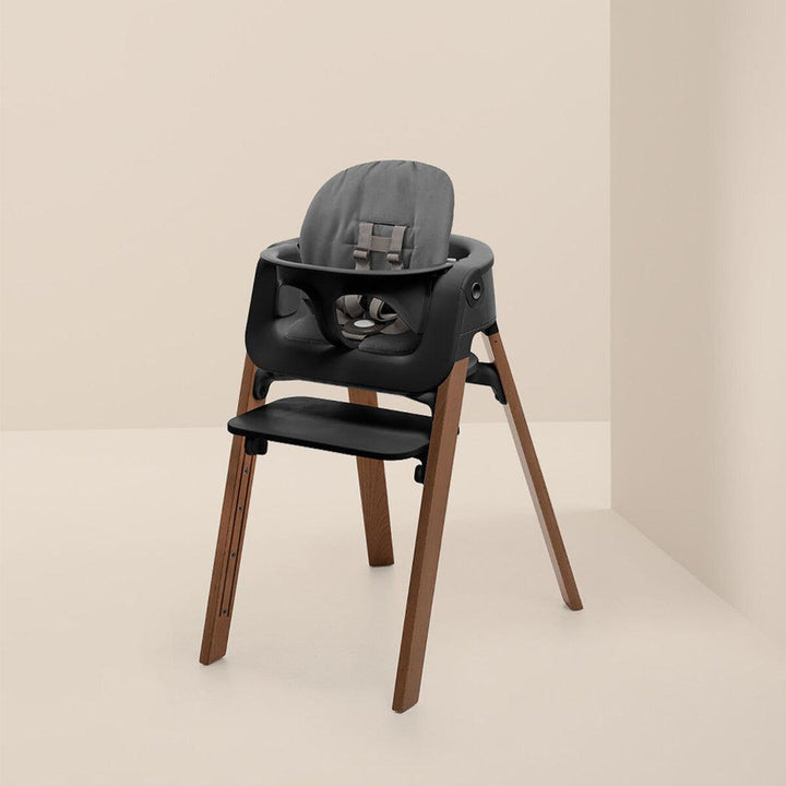 Stokke Steps Chair Bundle - Black/Golden Brown-Highchairs- | Natural Baby Shower