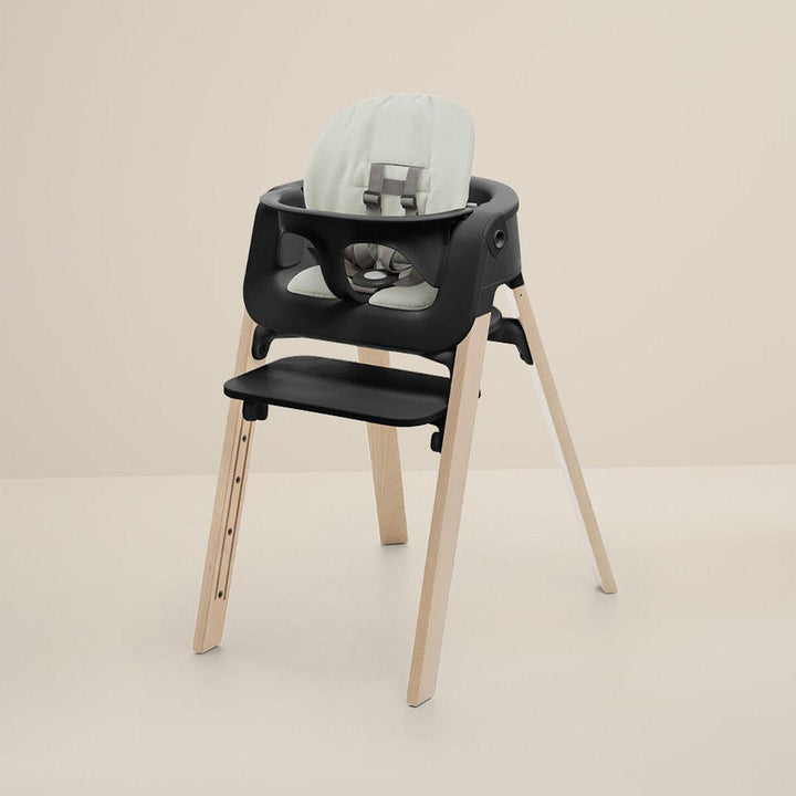 Stokke Steps Chair - Black/Natural-Highchairs-Black/Natural- | Natural Baby Shower