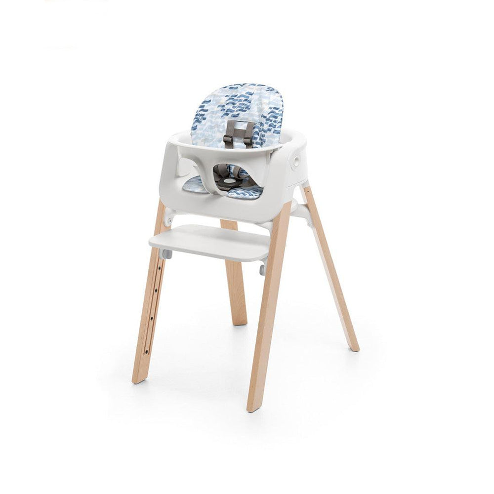 Stokke Steps Chair Baby Set Cushion - Waves Blue-Highchair Accessories- | Natural Baby Shower