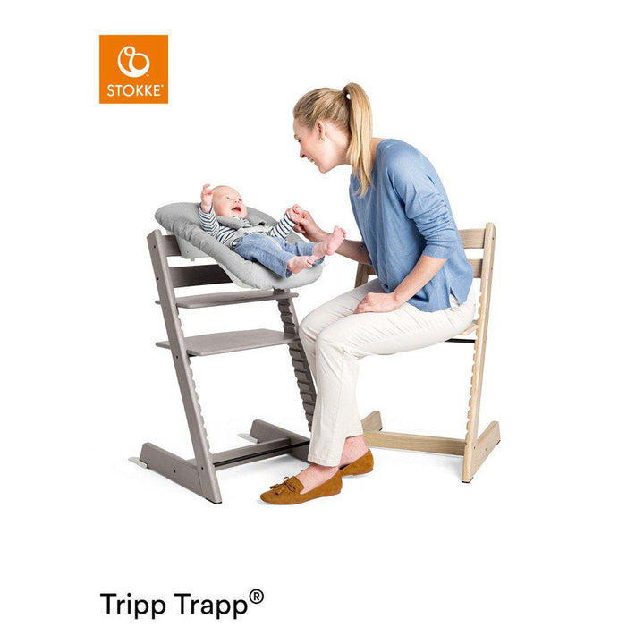 Stokke Tripp Trapp Highchair + Newborn Set-Highchairs-Black- | Natural Baby Shower