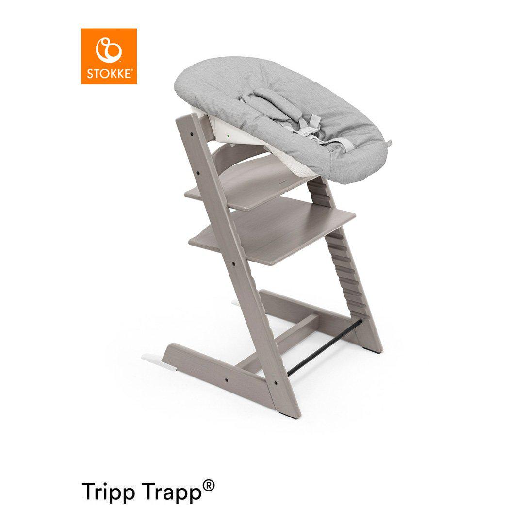 Stokke Tripp Trapp Highchair + Newborn Set-Highchairs-Black- | Natural Baby Shower