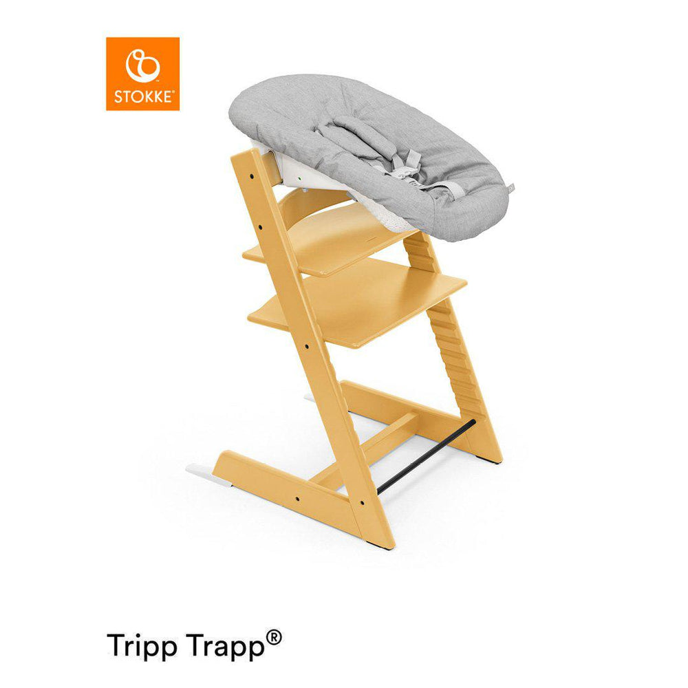Stokke Tripp Trapp Highchair + Newborn Set-Highchairs-Sunflower Yellow- | Natural Baby Shower
