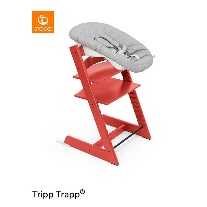 Stokke Tripp Trapp Highchair + Newborn Set-Highchairs-Warm Red- | Natural Baby Shower