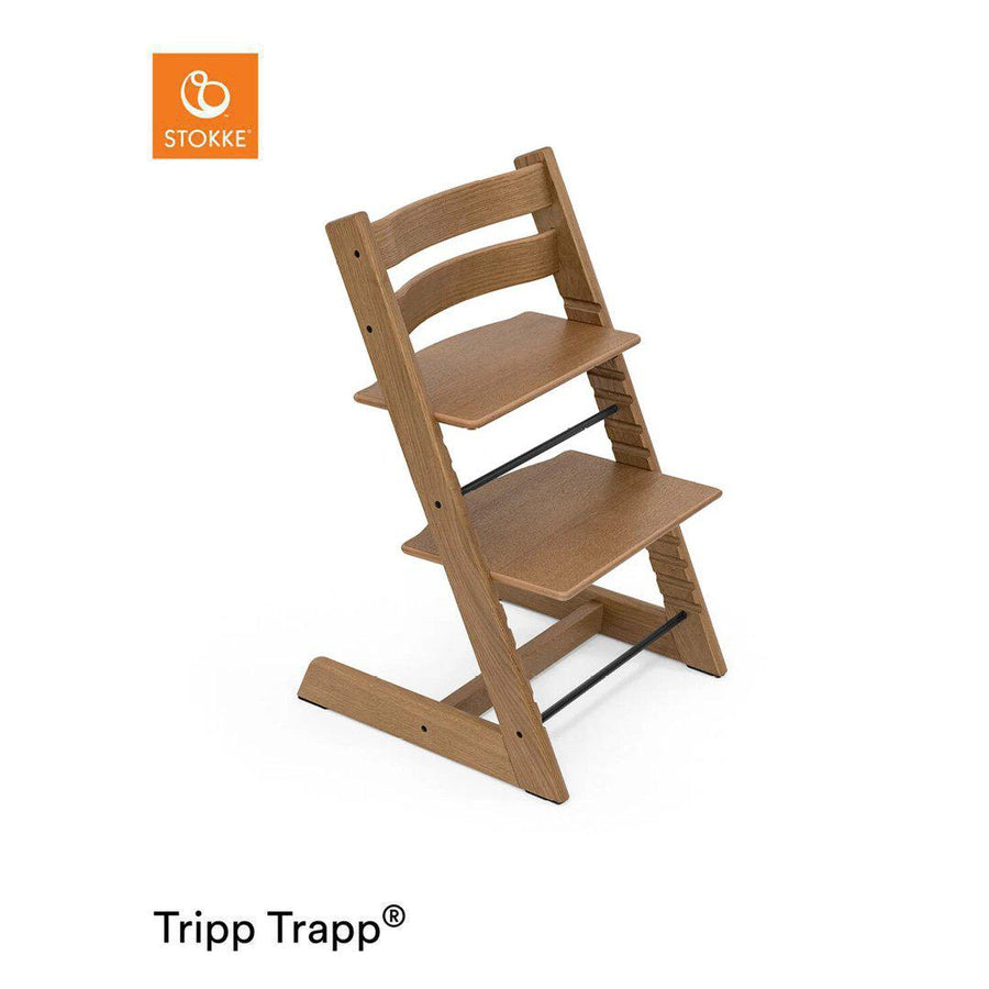 Stokke Tripp Trapp Highchair - Oak Brown-Highchairs-Oak Brown- | Natural Baby Shower