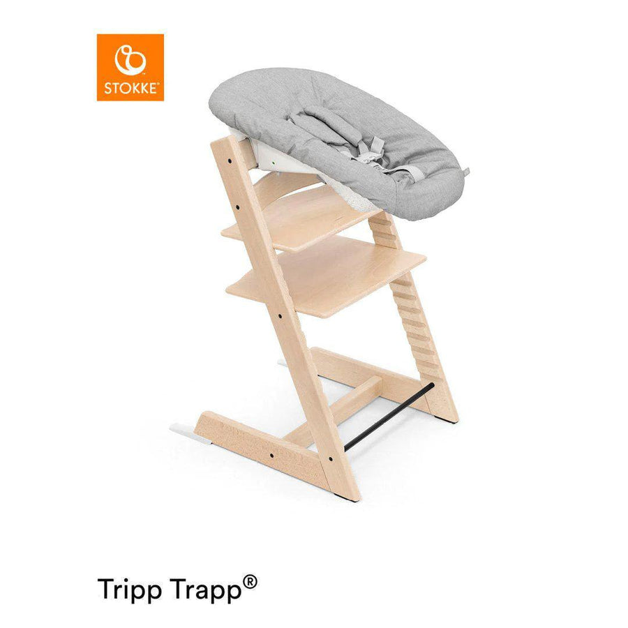 Stokke Tripp Trapp Highchair + Newborn Set Bundle - Natural-Highchairs- | Natural Baby Shower