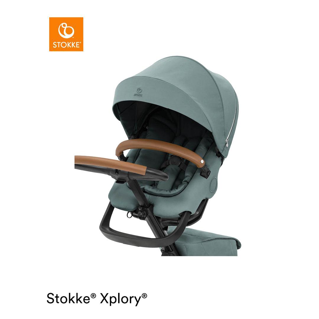 Stokke Xplory X Pushchair - Cool Teal-Strollers-Cool Teal-With Carrycot | Natural Baby Shower