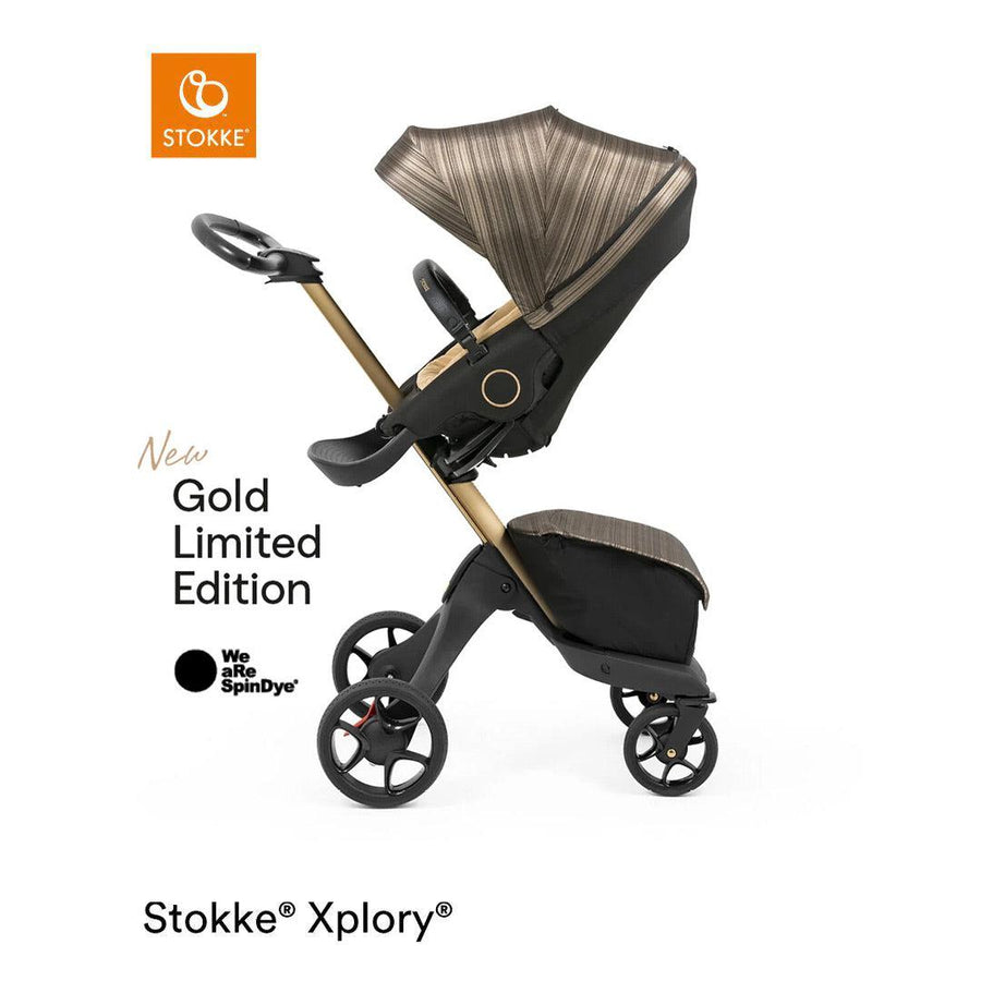 Stokke Xplory X Pushchair - Gold Edition-Strollers- | Natural Baby Shower