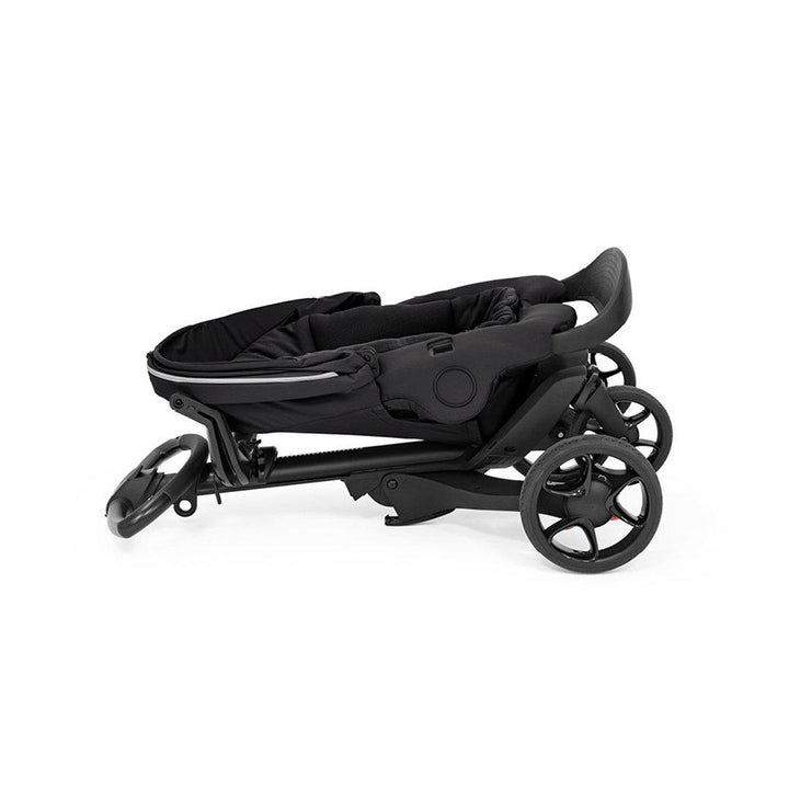 Stokke Xplory X Pushchair - Rich Black-Strollers-Rich Black-With Carrycot | Natural Baby Shower