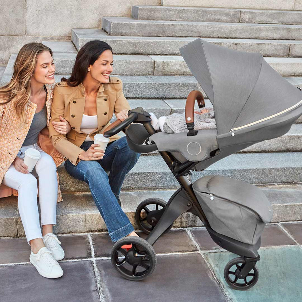 Stokke Xplory X Pushchair - Modern Grey-Strollers-Modern Grey-With Carrycot | Natural Baby Shower