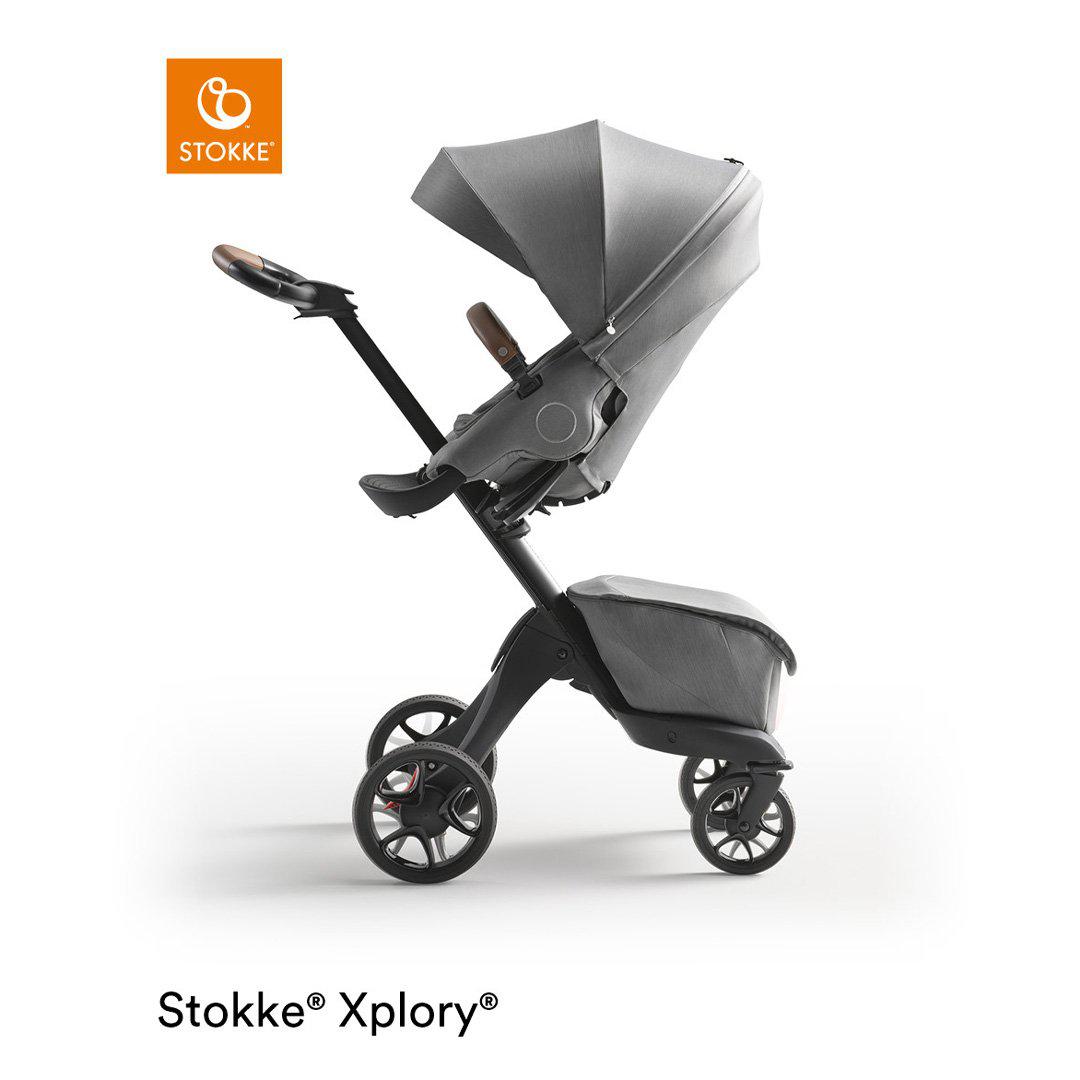 Stokke Xplory X Pushchair - Modern Grey-Strollers-Modern Grey-With Carrycot | Natural Baby Shower
