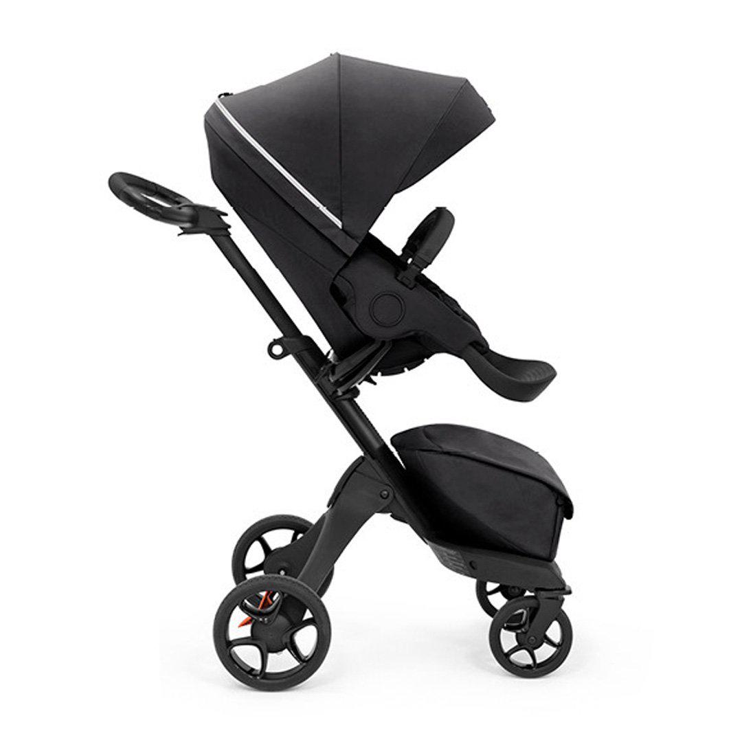 Stokke Xplory X Pushchair - Rich Black-Strollers-Rich Black-With Carrycot | Natural Baby Shower