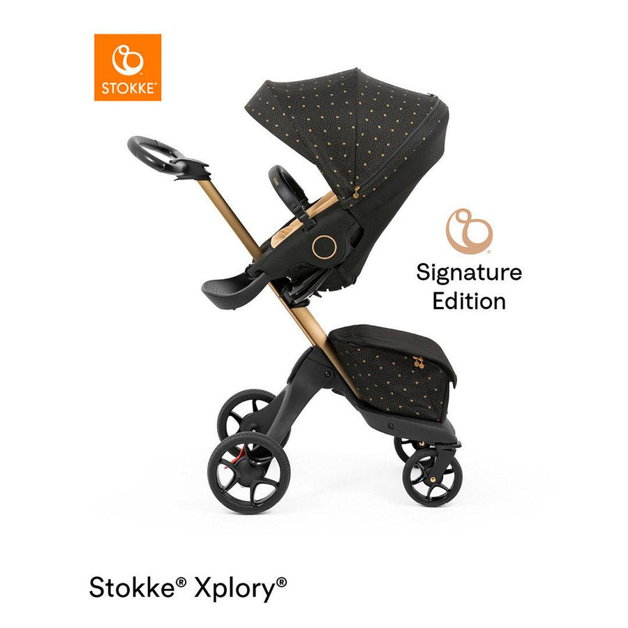 Stokke Xplory X Pushchair - Signature Black-Strollers-Signature Black-With Carrycot | Natural Baby Shower