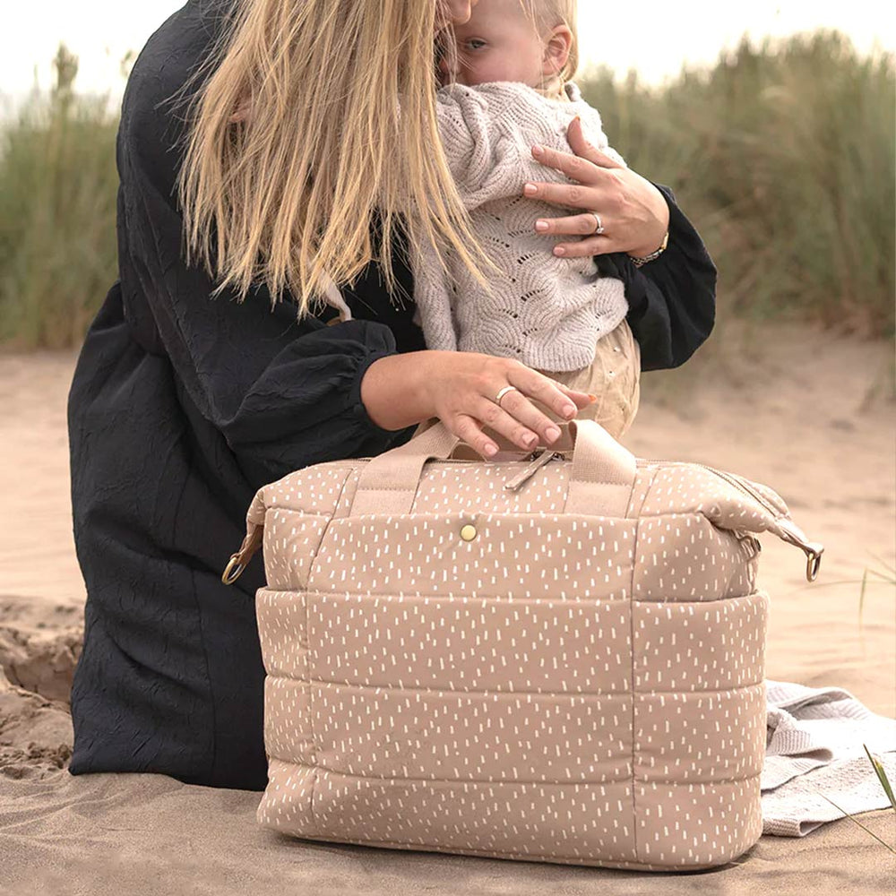 Storksak Organic Tote Changing Bag - Seashell-Changing Bags-Seashell- | Natural Baby Shower