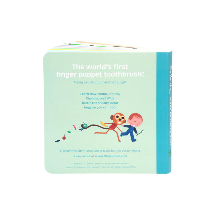 The Brushies - Brushie Toothbrush + Book Set - Pinkey-Toothcare-One Size-Pink | Natural Baby Shower