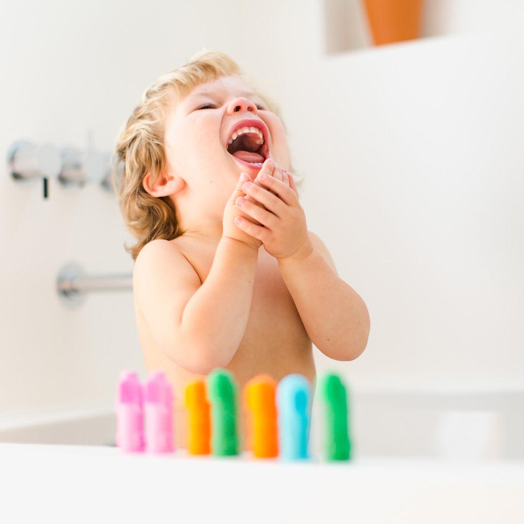 The Brushies - Brushie Toothbrush + Book Set - Momo-Toothcare-One Size-Orange | Natural Baby Shower