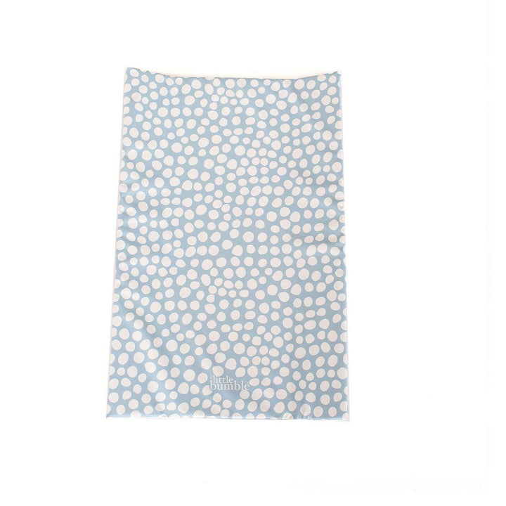 The Little Bumble Co. Anti Roll Changing Mat - Dotty - White + Blue-Changing Mats- | Natural Baby Shower