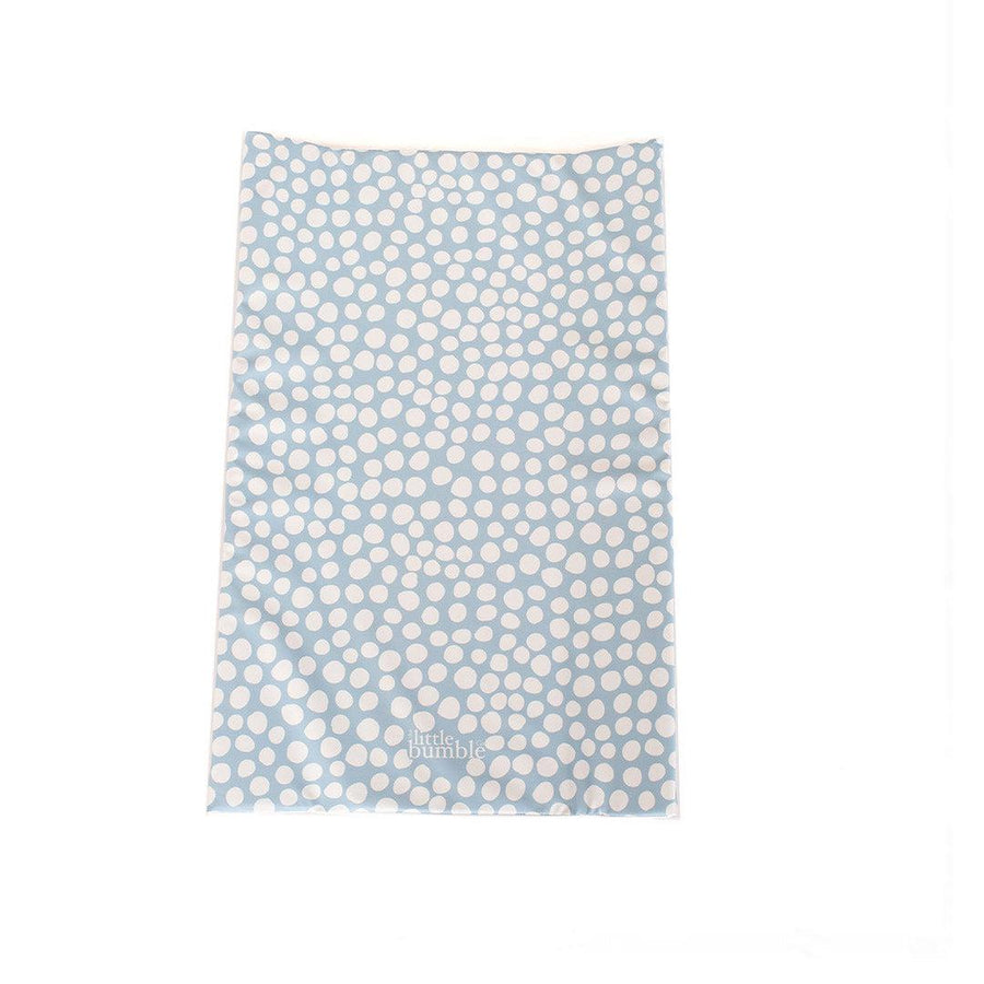 The Little Bumble Co. Anti Roll Changing Mat - Dotty - White + Blue-Changing Mats- | Natural Baby Shower