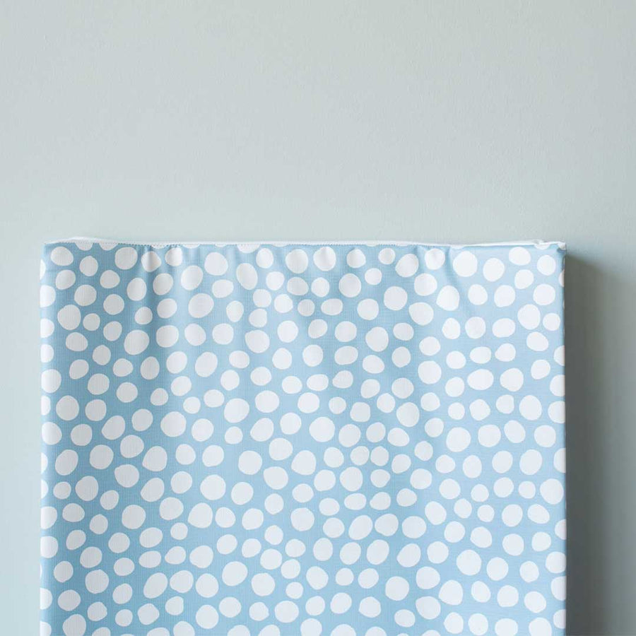 The Little Bumble Co. Anti Roll Changing Mat - Dotty - White + Blue-Changing Mats- | Natural Baby Shower