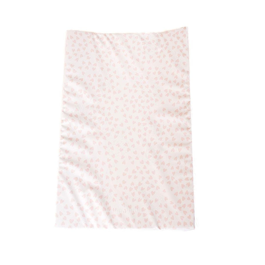 The Little Bumble Co. Anti Roll Changing Mat - Mini Hearts - Pink-Changing Mats- | Natural Baby Shower