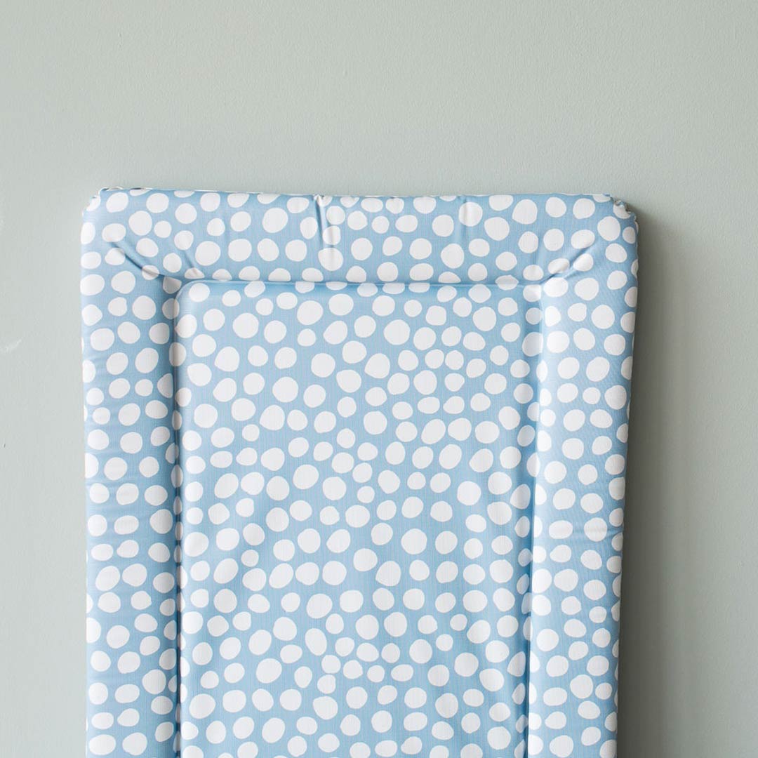 The Little Bumble Co. Standard Changing Mat - Dotty - White + Blue-Changing Mats- | Natural Baby Shower