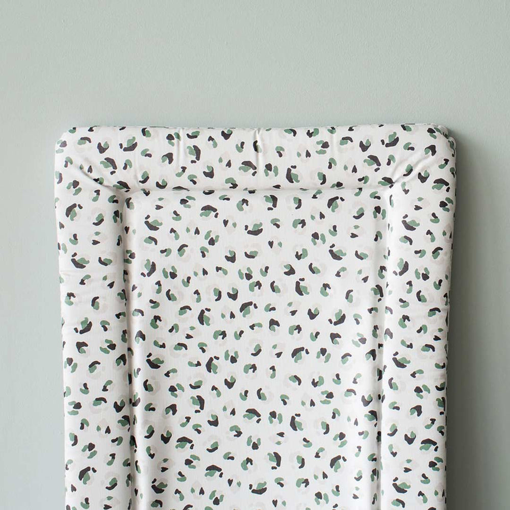 The Little Bumble Co. Standard Changing Mat - Leopard Print - Green-Changing Mats- | Natural Baby Shower