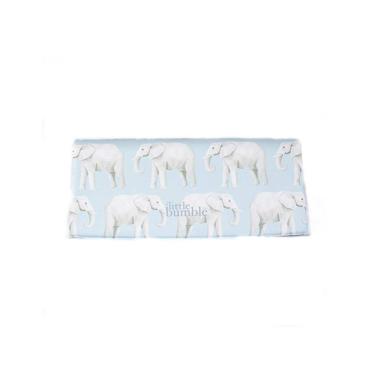 The Little Bumble Co. Travel Changing Mat - Blue Elephants-Travel Changing Mats- | Natural Baby Shower