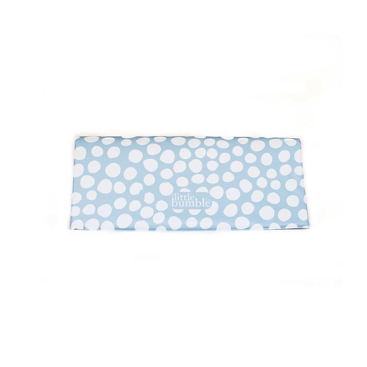 The Little Bumble Co. Travel Changing Mat - Dotty - White + Blue-Travel Changing Mats- | Natural Baby Shower
