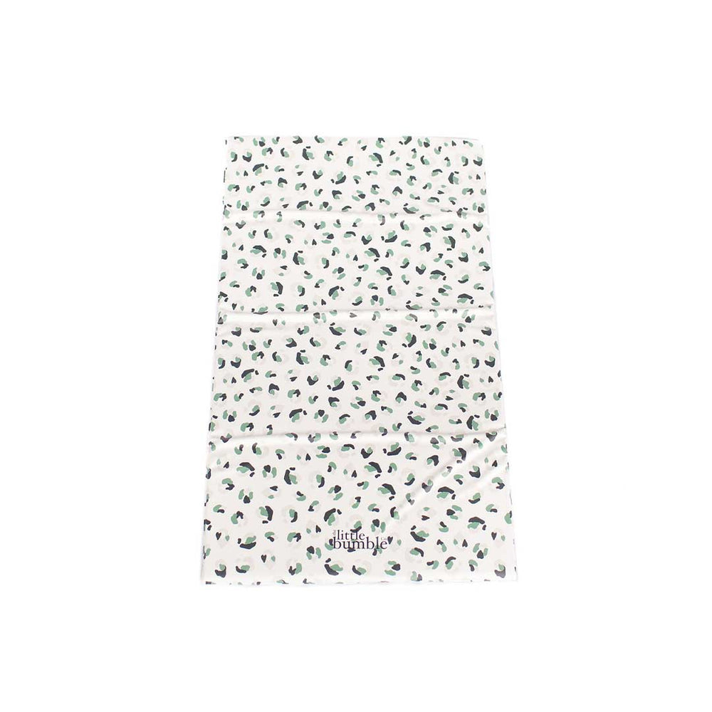 The Little Bumble Co. Travel Changing Mat - Leopard Print - Green-Travel Changing Mats- | Natural Baby Shower