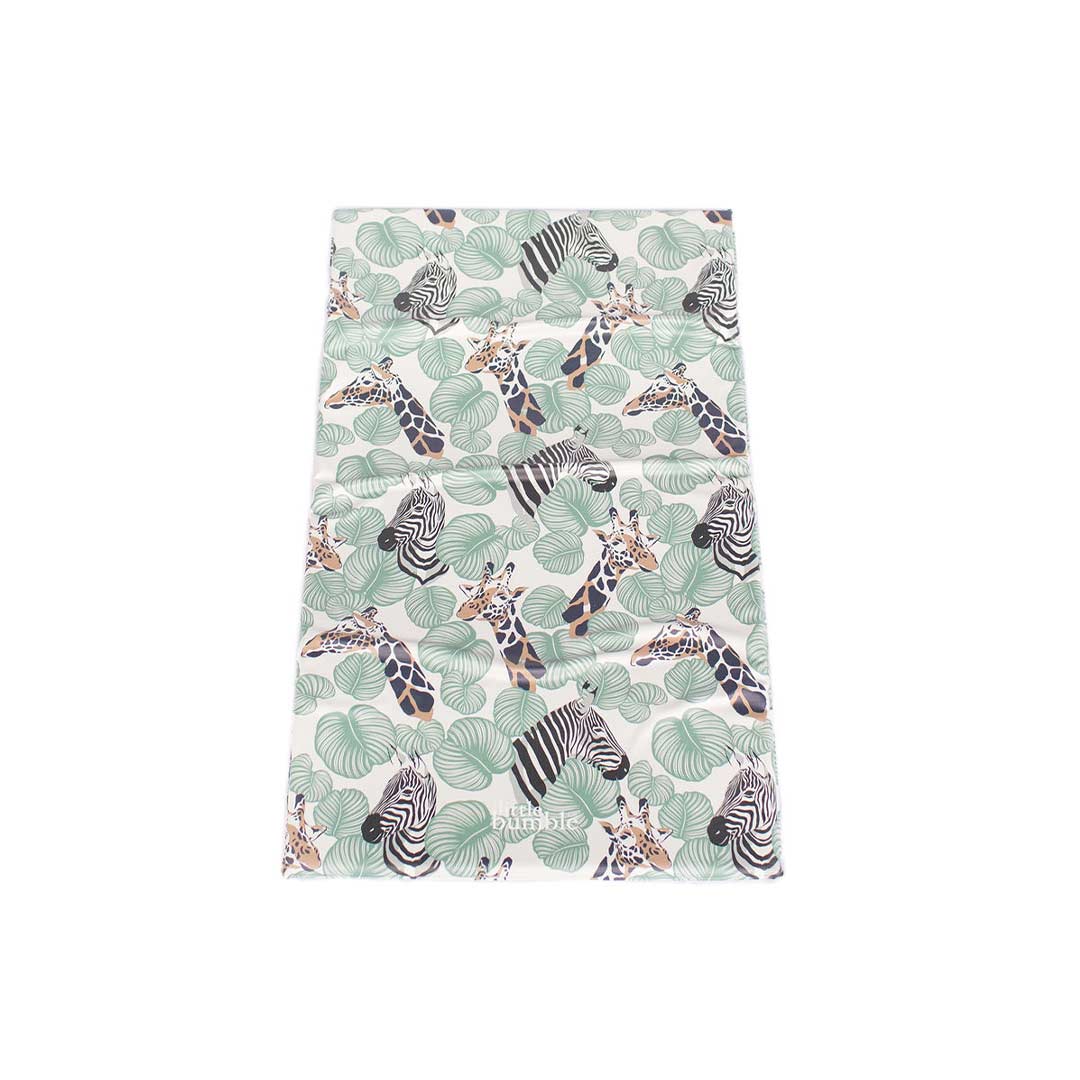 The Little Bumble Co. Travel Changing Mat - Safari - Green-Travel Changing Mats- | Natural Baby Shower