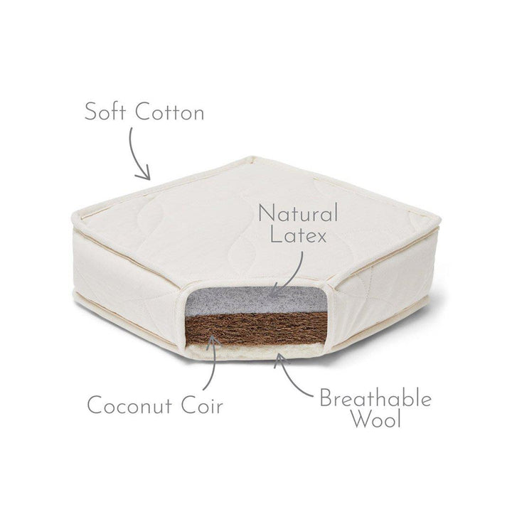 The Little Green Sheep Twist Natural Cot Mattress 70x132cm-Mattresses- | Natural Baby Shower