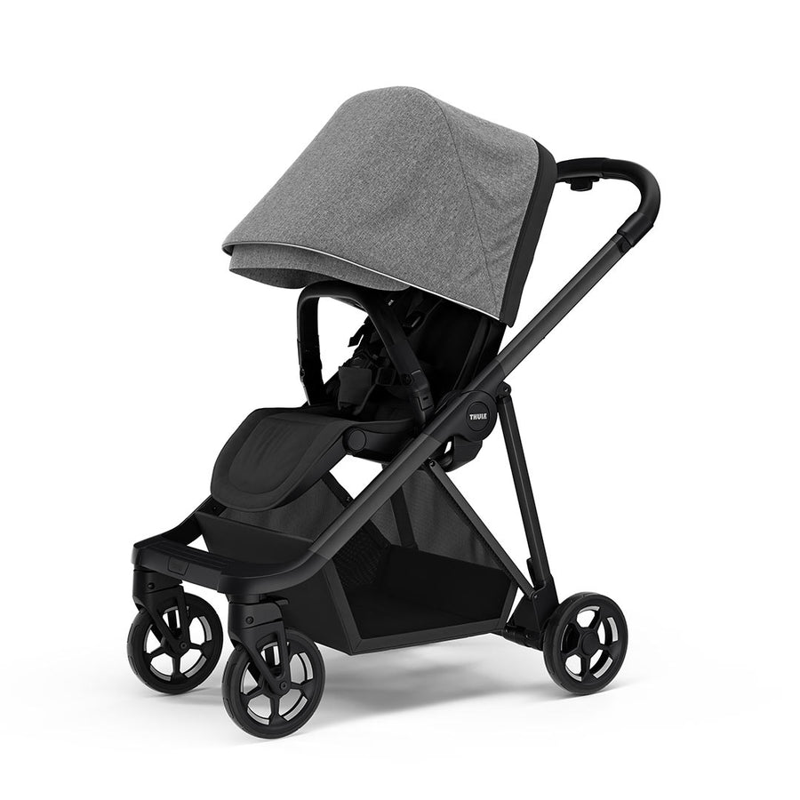 Thule Shine Pushchair - Black/Grey Melange-Strollers- | Natural Baby Shower