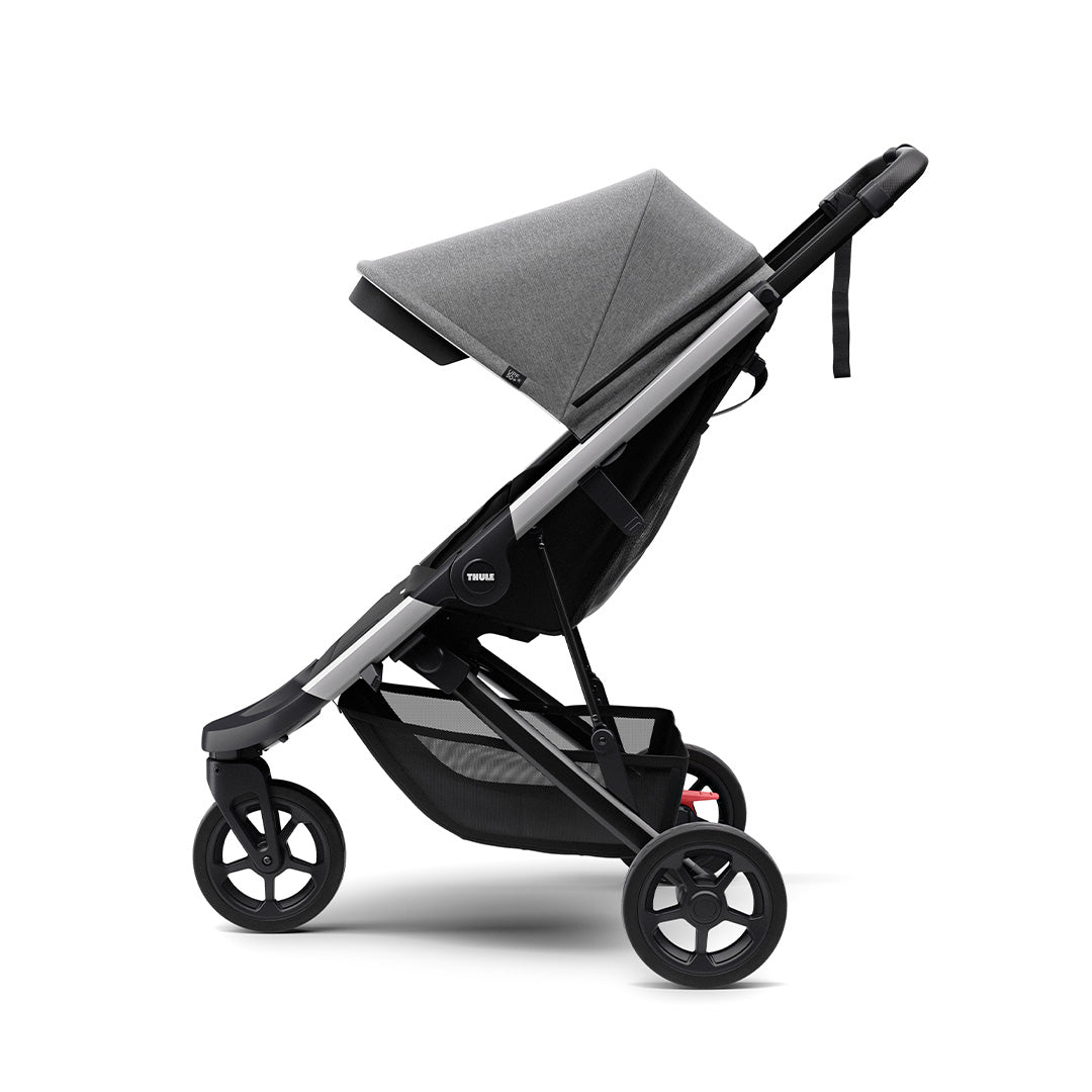 Thule Spring City Complete Pushchair + Accessory Pack - Grey Melange-Strollers-Aluminium- | Natural Baby Shower