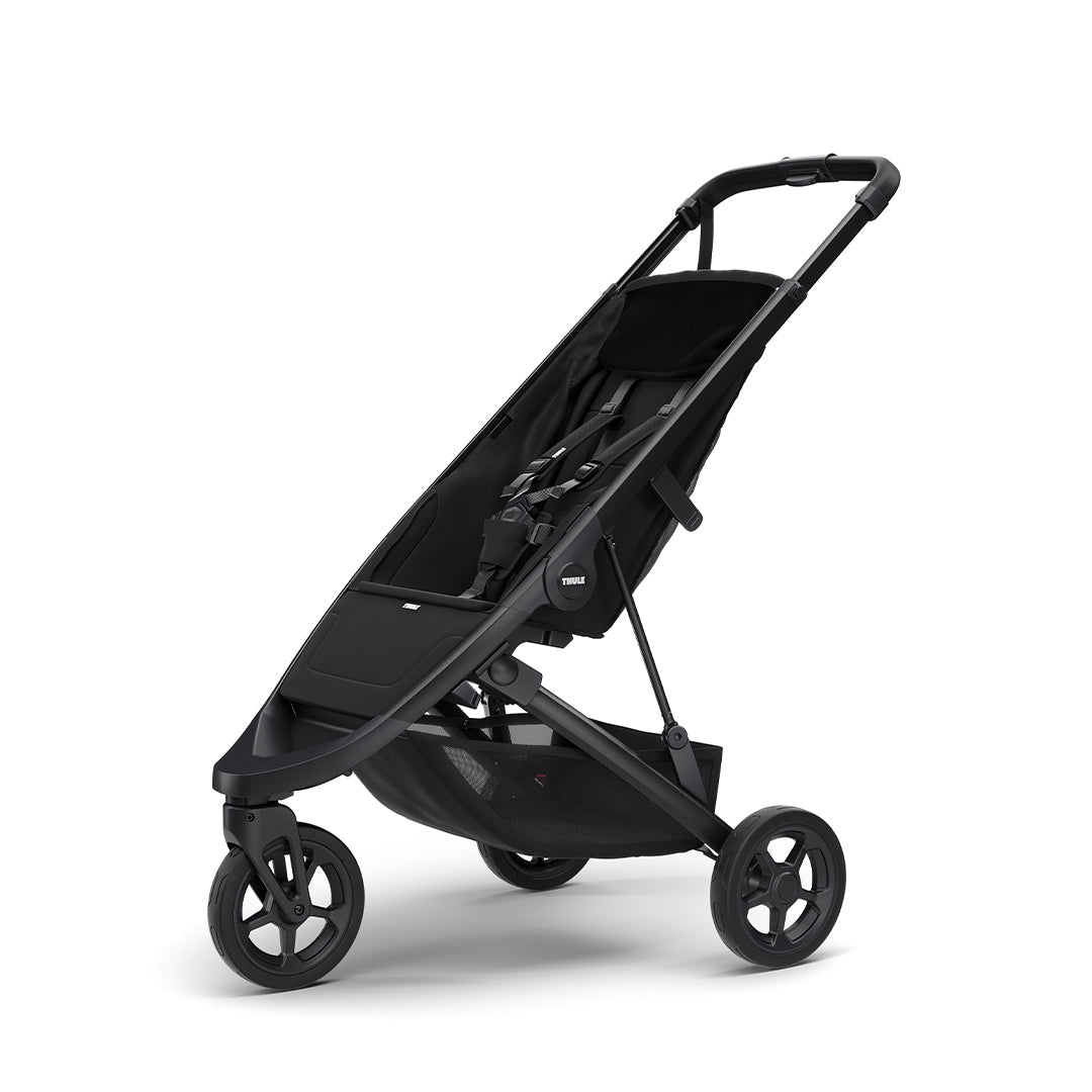 Thule Spring City Complete Pushchair - Midnight Black-Strollers-Aluminium- | Natural Baby Shower