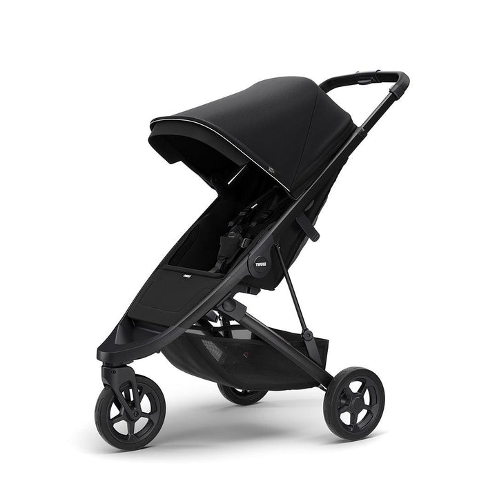 Thule Spring City Complete Pushchair + Accessory Pack - Midnight Black-Strollers-Black- | Natural Baby Shower