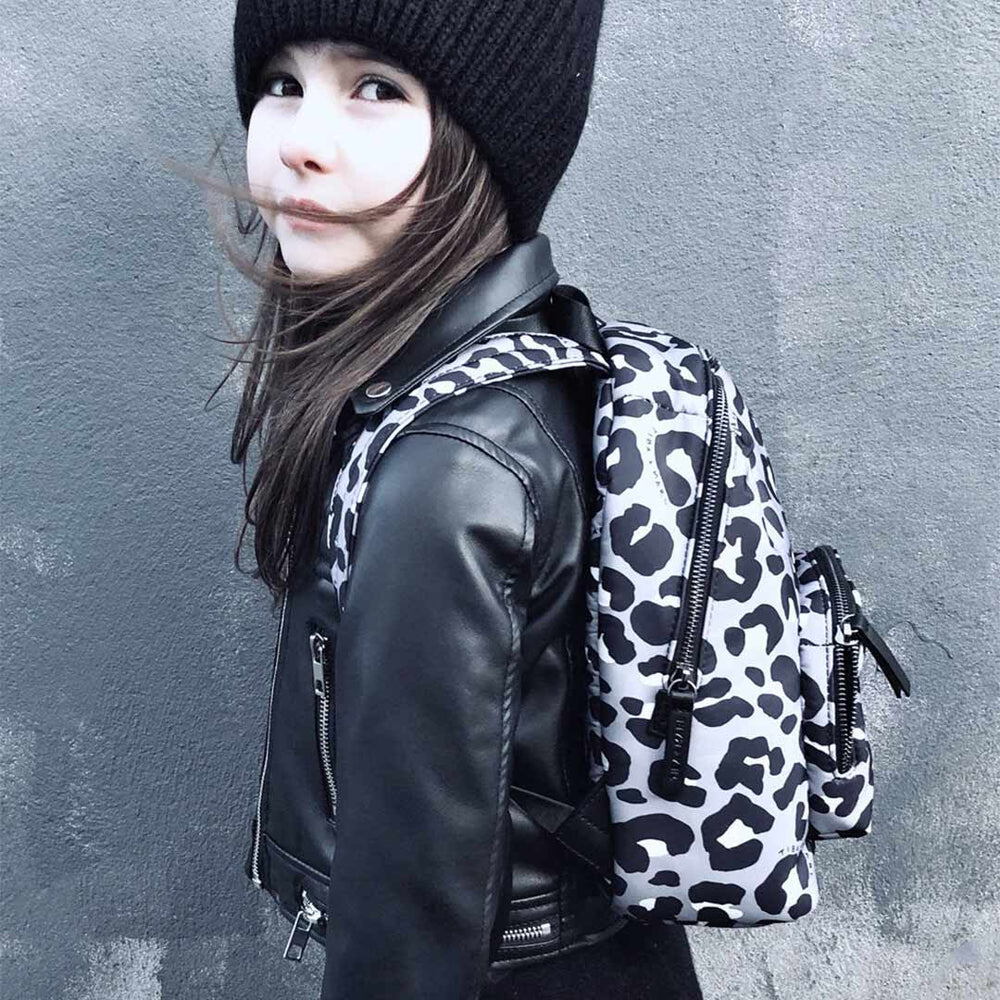 Tiba + Marl Mini Elwood Kids Backpack - Mono Leopard-Children's Backpacks- | Natural Baby Shower