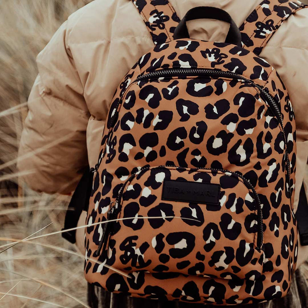 Tiba + Marl Mini Elwood Kids Backpack - Rust/Leopard-Children's Backpacks- | Natural Baby Shower