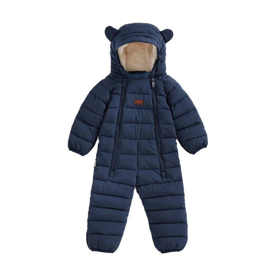 TOASTIE Eco-Fill Onesie - Ink Navy + Seagrass-Snowsuits-Ink Navy + Seagrass-0-6m | Natural Baby Shower
