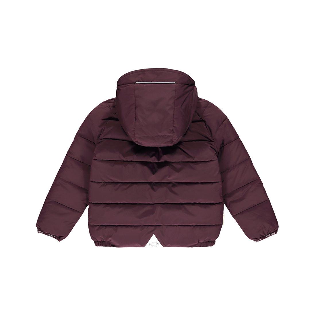 TOASTIE Eco-Reversible Puffer Jacket - Matte Black Cherry + Berry-Pramsuits-Matte Black Cherry + Berry-6-18m | Natural Baby Shower