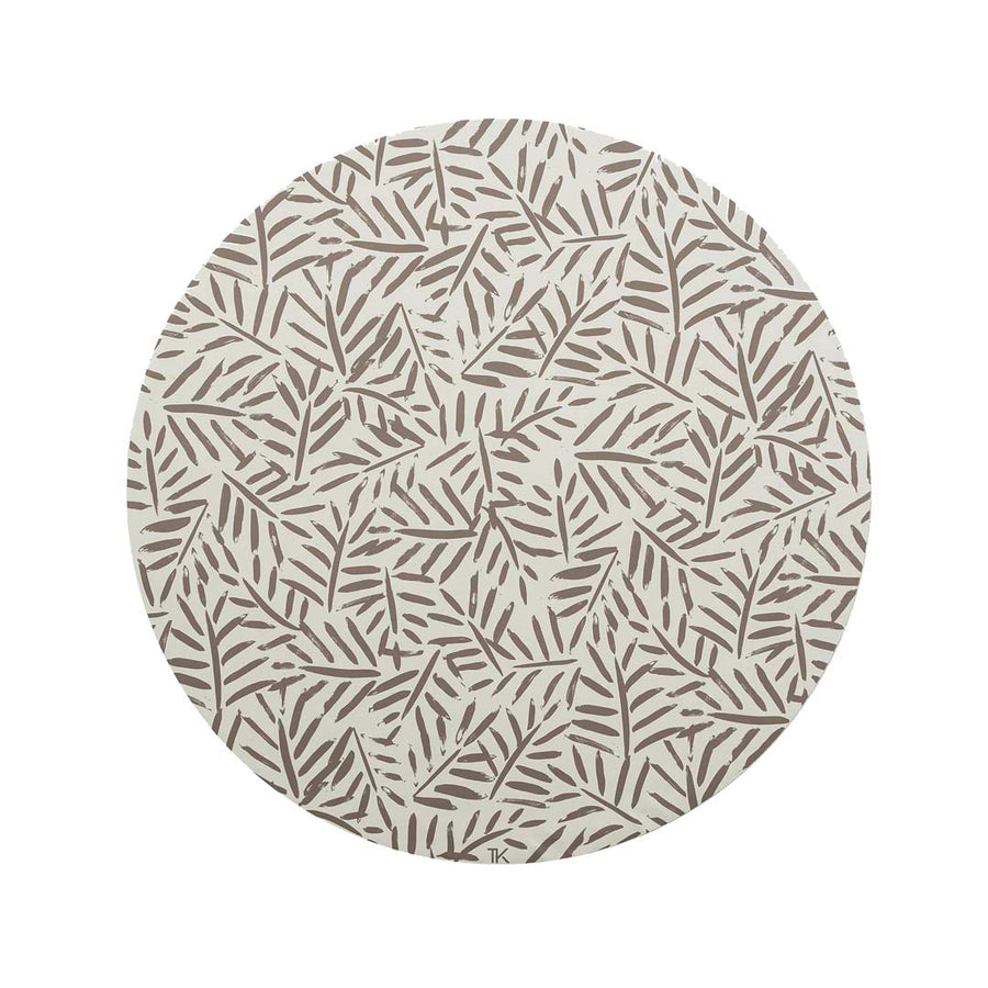 Toddlekind Leaves Highchair Splat Mat - Tan-Weaning Mats- | Natural Baby Shower